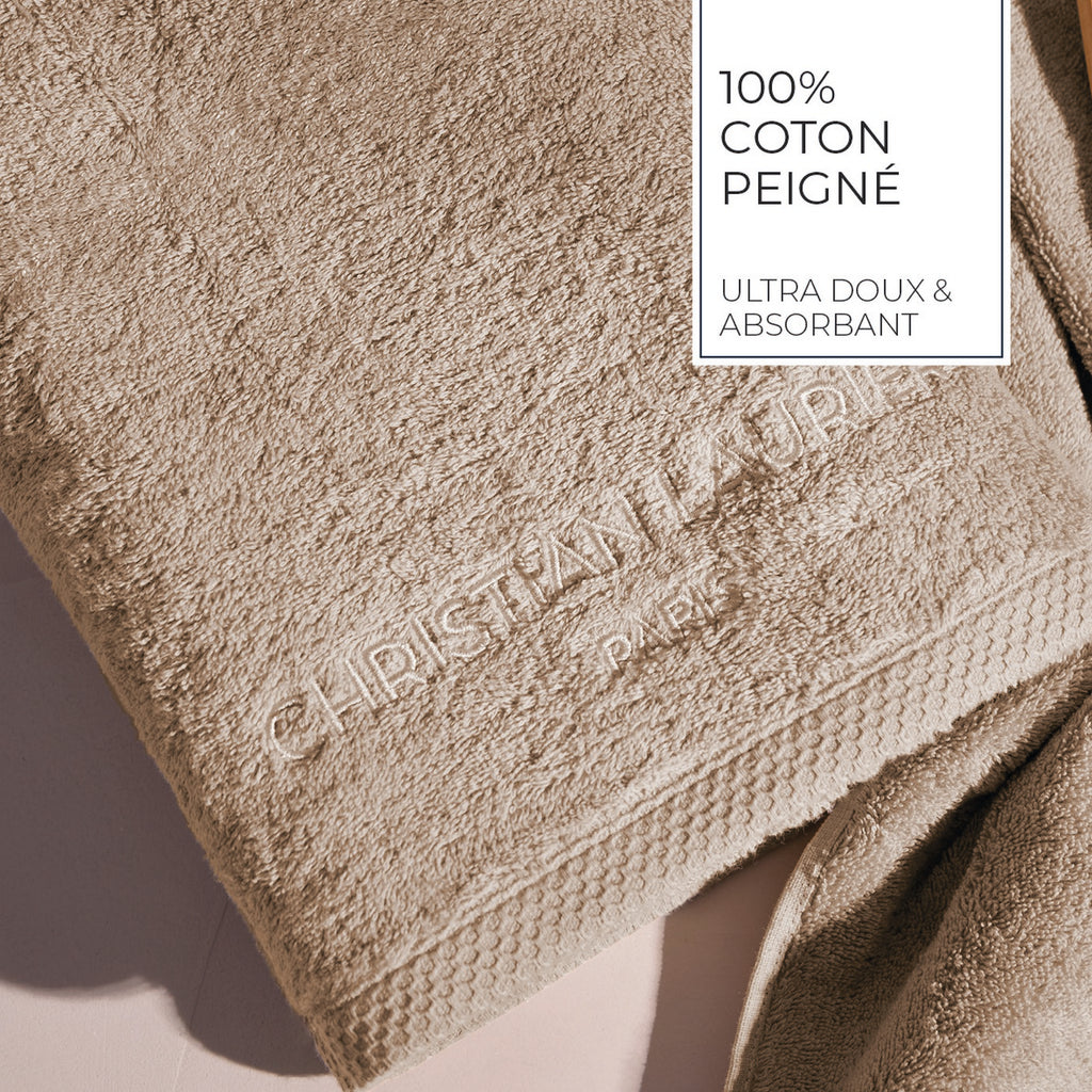 Design 19 - Tapis De Bain Coton - Taupe
