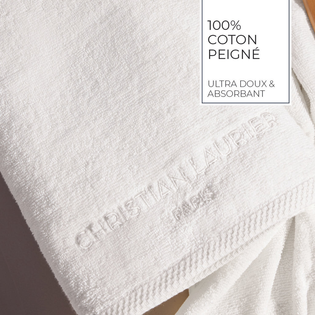 Design 19 - Tapis De Bain Coton - Blanc