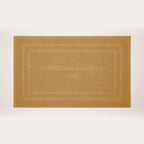 Design 19 - Tapis De Bain Coton - Jaune Moutarde