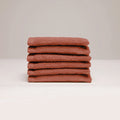 Oasis - Gant De Toilette Coton Peigné Lt - Terracotta