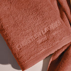 Oasis - Gant De Toilette Coton Peigné Lt - Terracotta