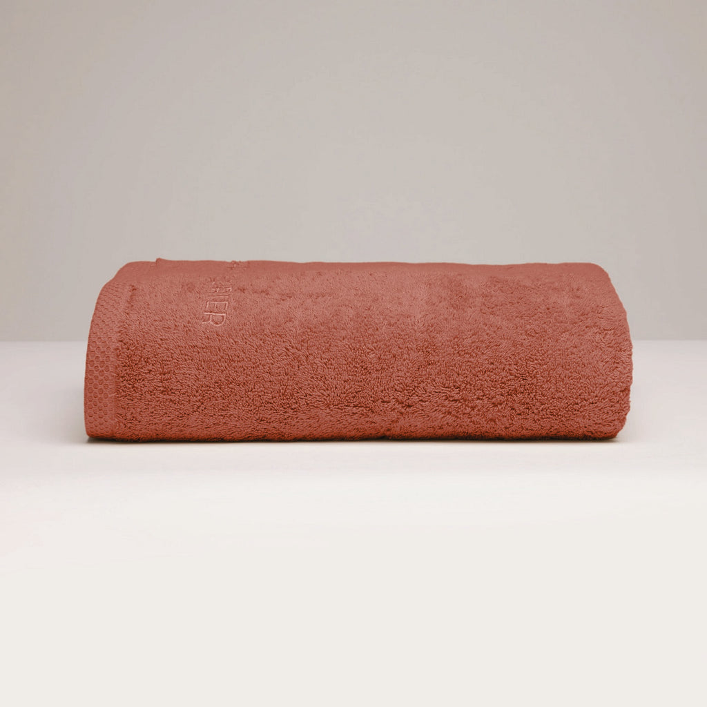 Oasis - Drap De Bain Coton Peigné Lt - Terracotta