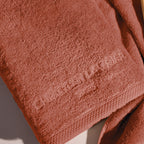 Oasis - Serviette + Drap De Bain Coton Peigné Lt - Terracotta
