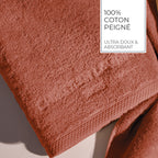 Design 19 - Tapis De Bain Coton - Terracotta