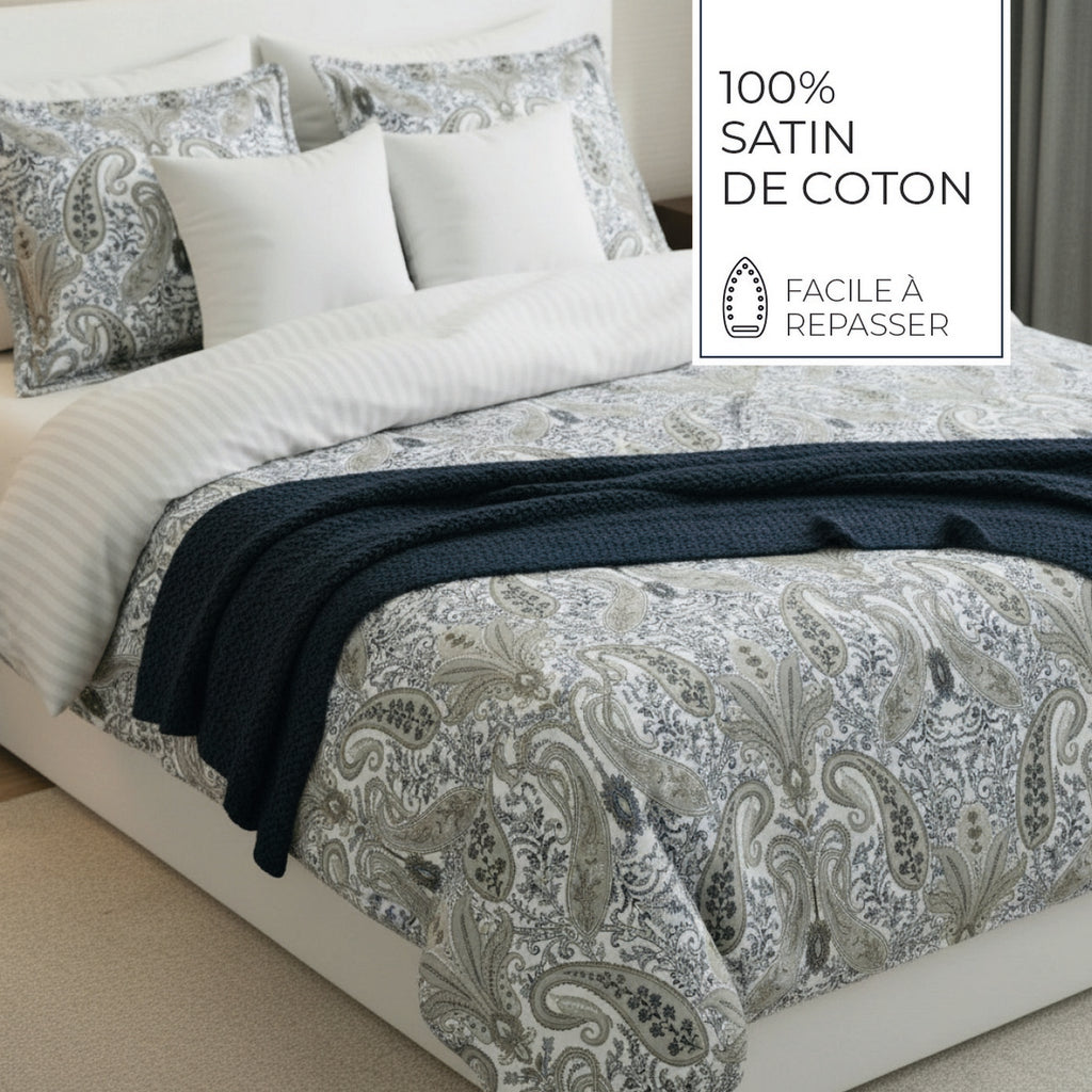Palais Oriental - Taie D'Oreiller - Satin De Coton - Taupe