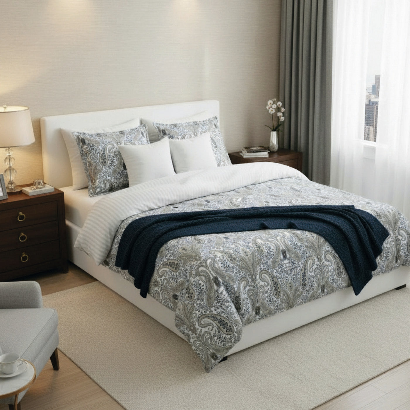 Palais Oriental - Taie D'Oreiller - Satin De Coton - Taupe