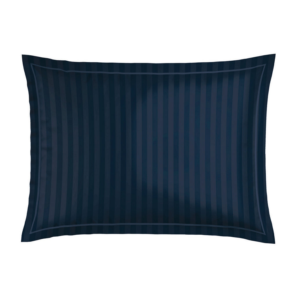 Eclipse Fleuri - Taie D'Oreiller - Satin De Coton - Blue 11