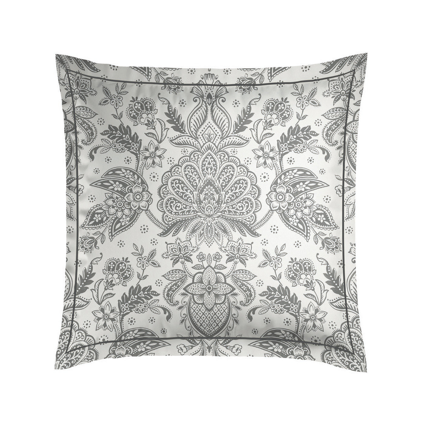 Élégance Persane - Taie D'Oreiller - Satin De Coton - Beige