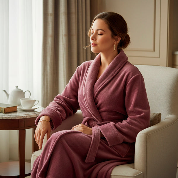 Robe De Chambre Polyester - Bordeaux