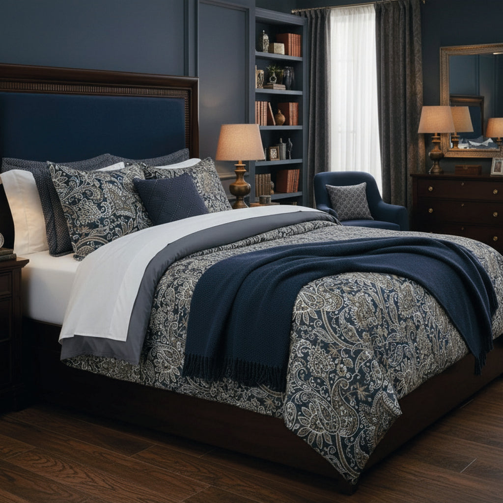 Buta - Housse De Couette + 1 Ou 2 Taie(S) D'Oreiller - Satin De Coton - Gris / Taupe