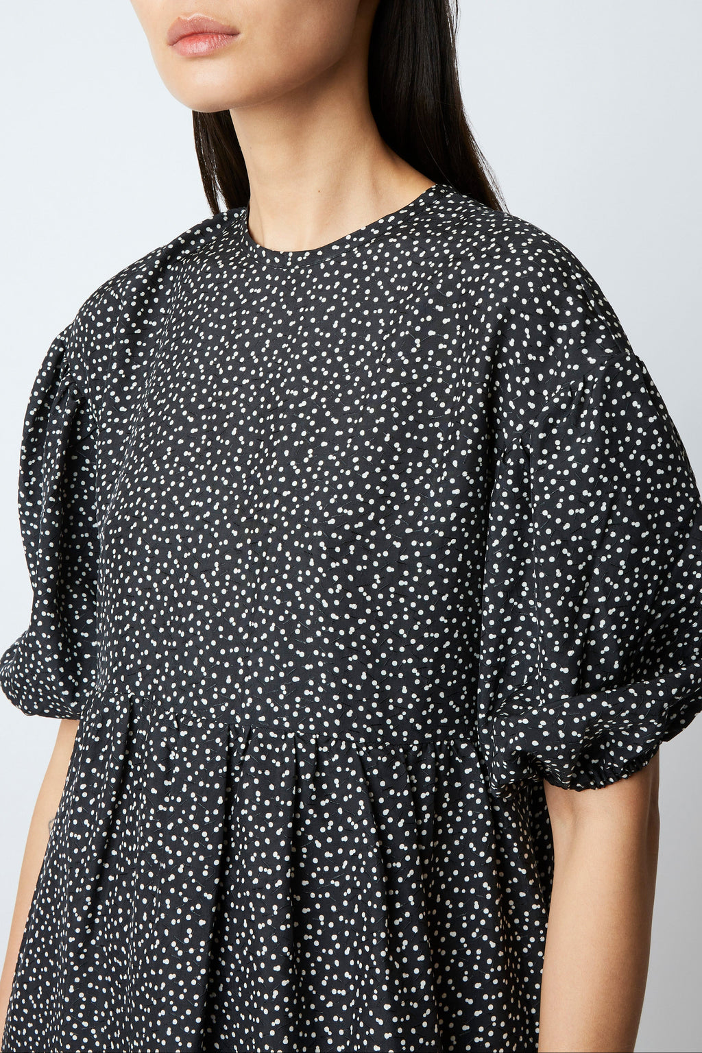 Tams Tic tac Dress - geometric BLACK