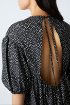 Tams Tic tac Dress - geometric BLACK