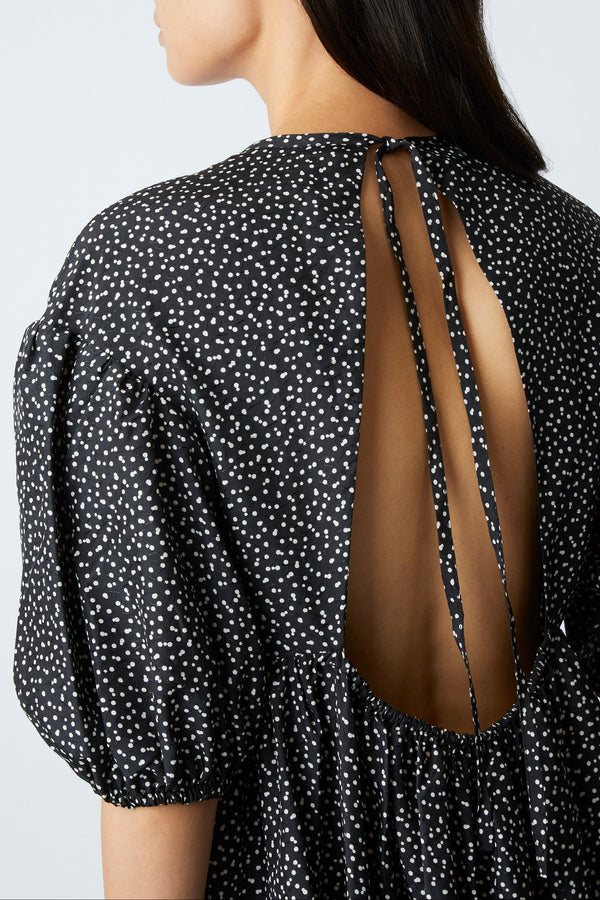 Tams Tic tac Dress - geometric BLACK