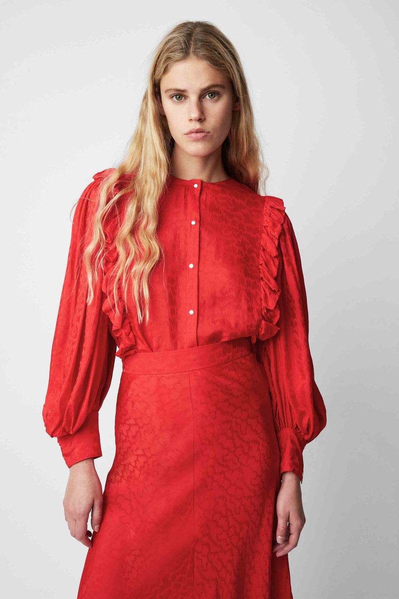 BLOUSE DUSTIN CLOUD ROUGE