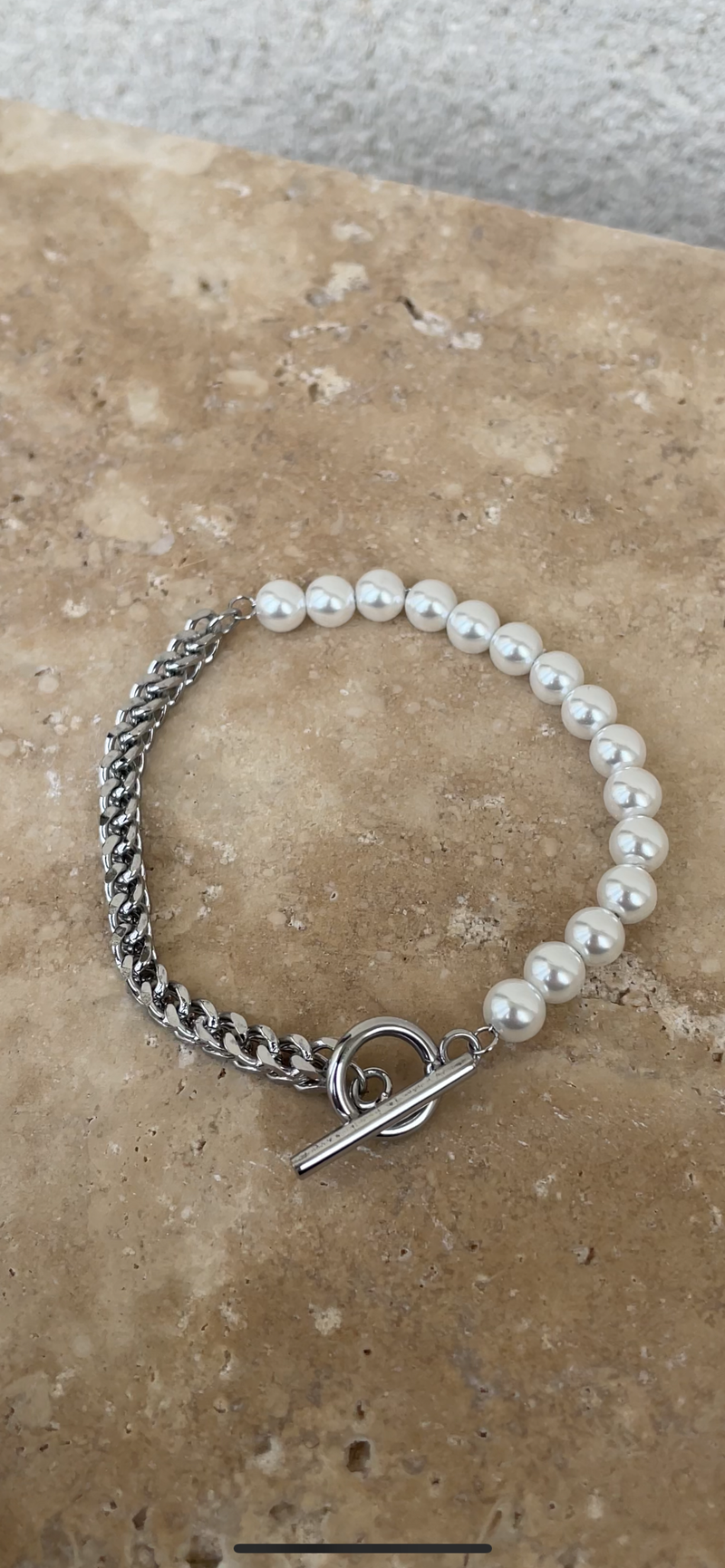 Pulsera de cadena Perla X