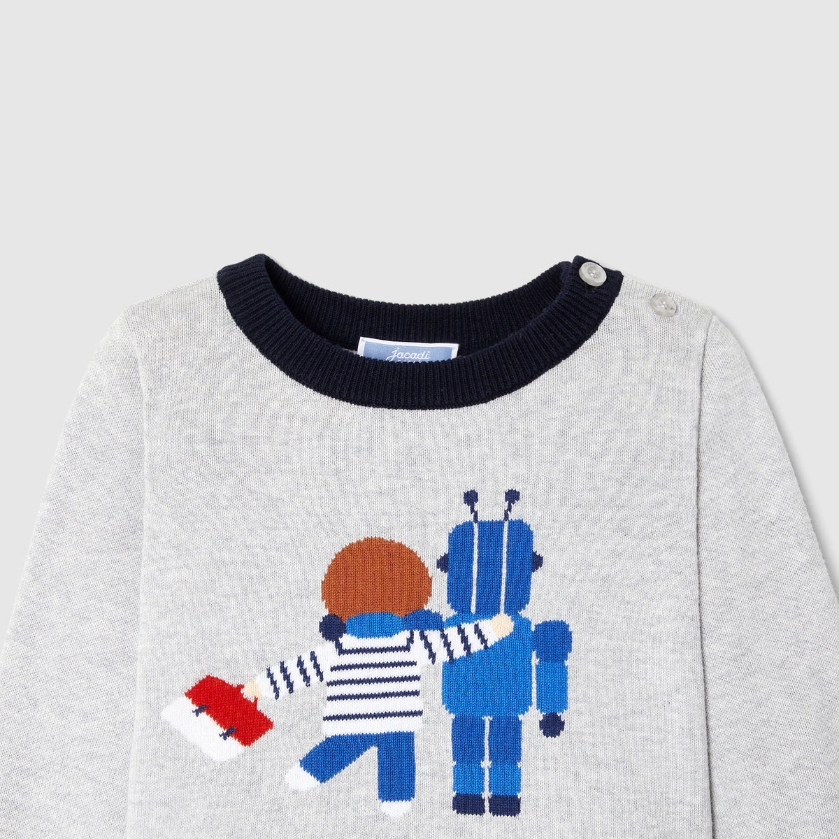 Pull Avec Manches - Gris Chine Clair - Garçon