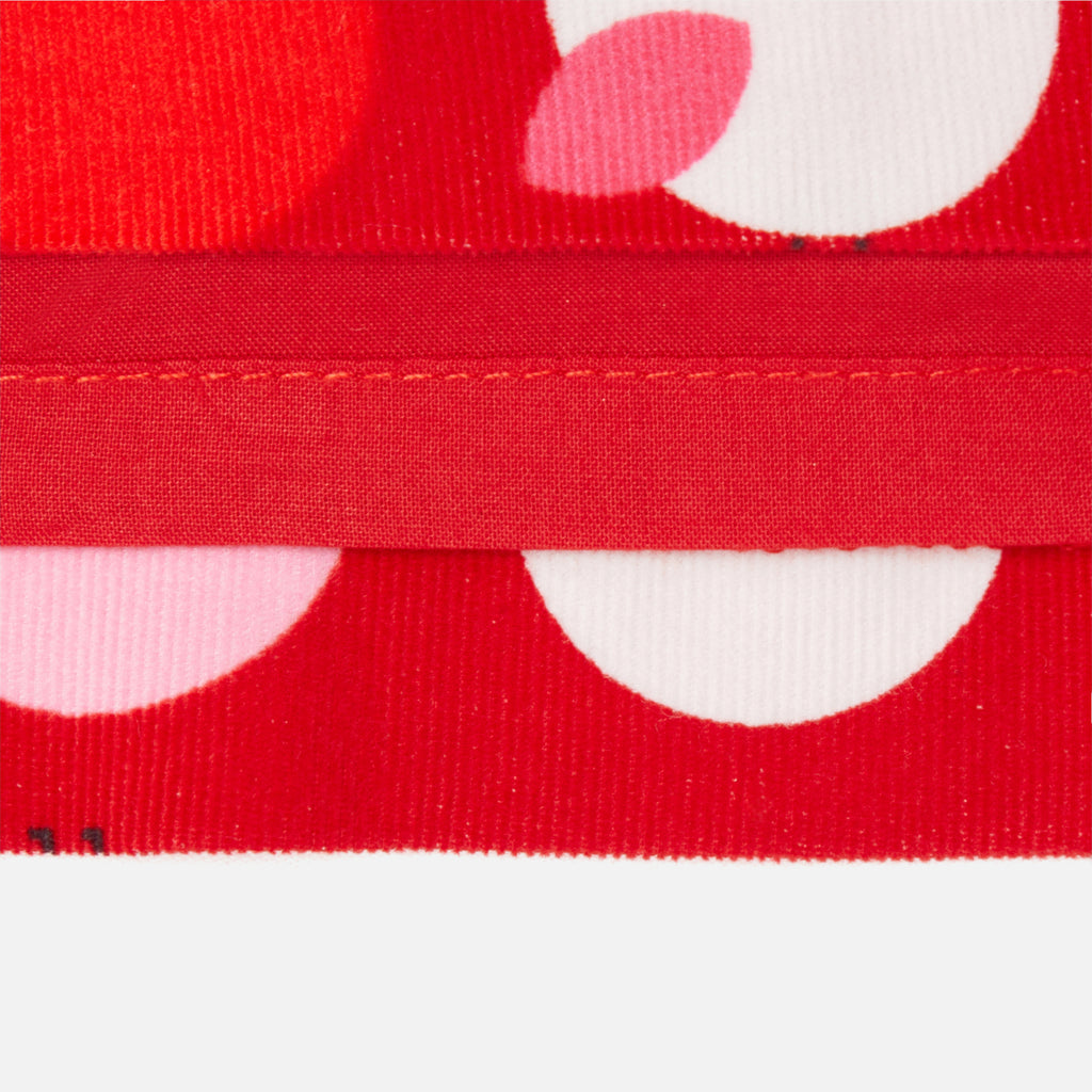 Robe Avec Manches - Rouge/Multico - Fille