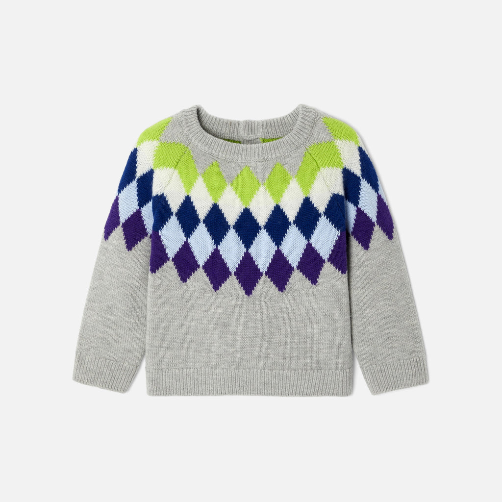 Pull Avec Manches - Gris/Multico - Garçon