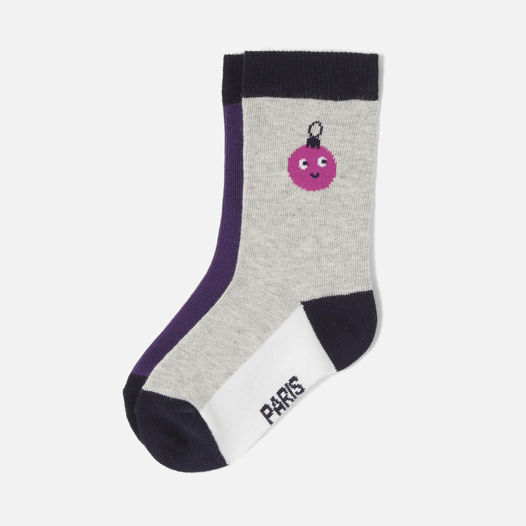 Chaussette - Marine/Multico - Garçon