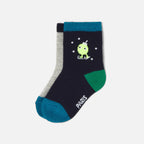 Chaussette - Bleu/Multico - Garçon