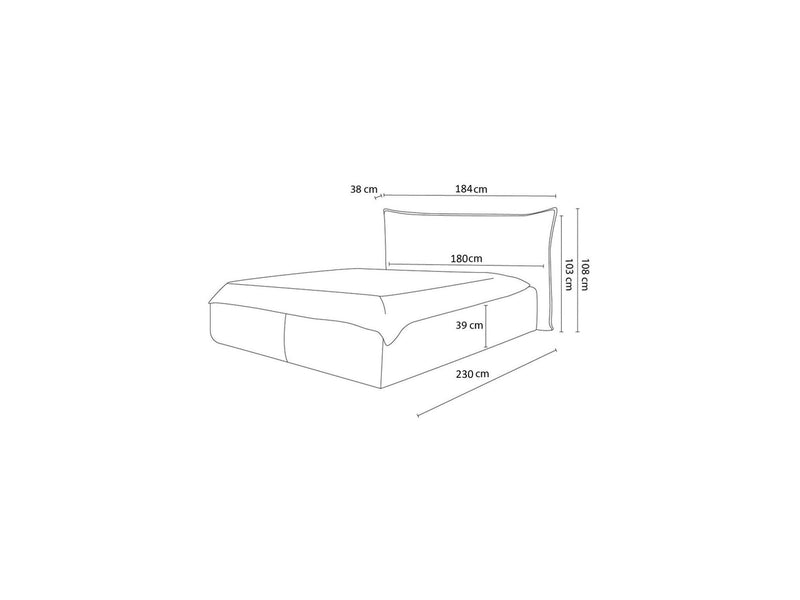 Jade - Trunk Bed With Pillow Effect Headboard