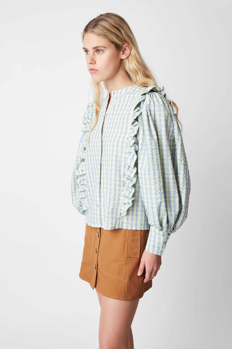 DUSTIN DOMINO SKY BLOUSE