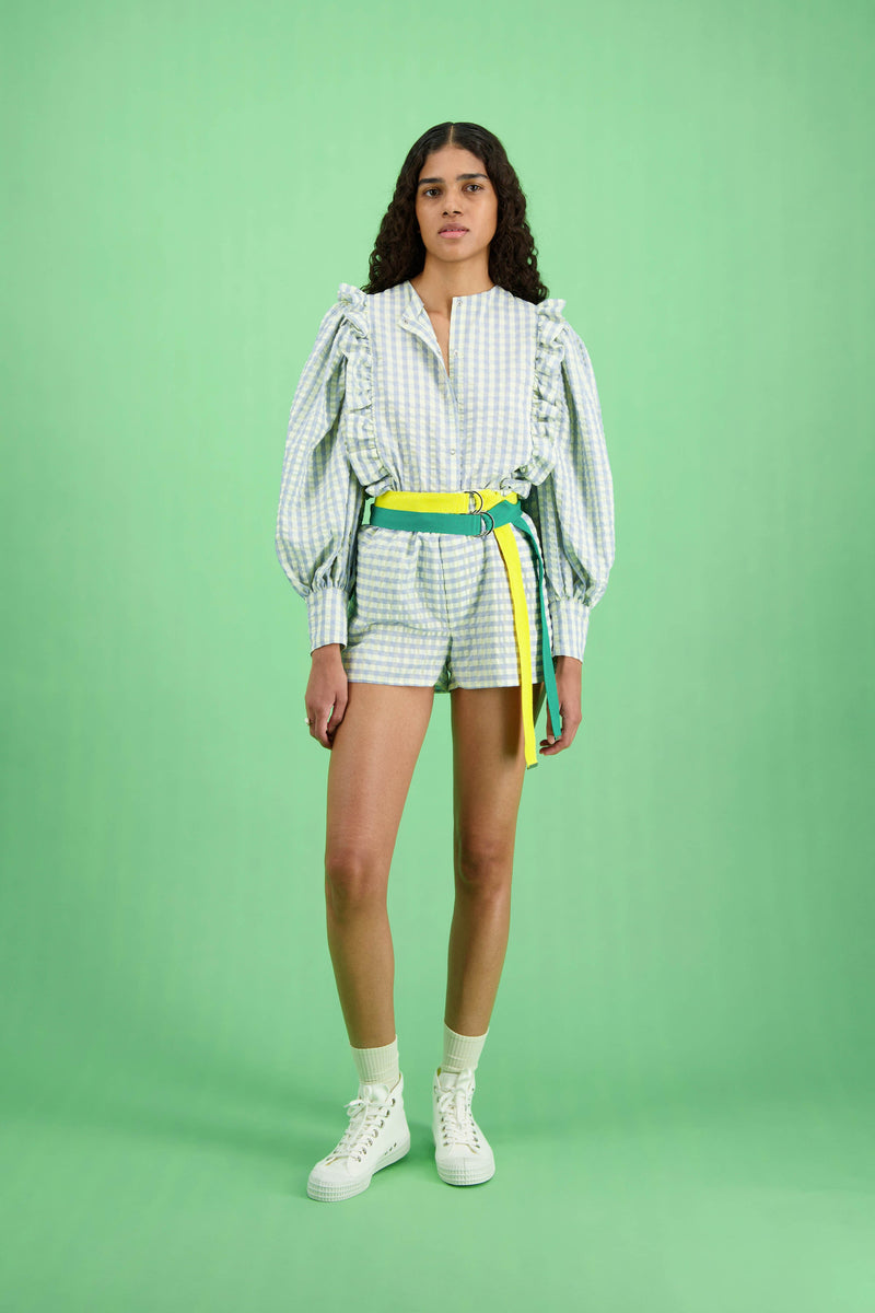 DUSTIN DOMINO SKY BLOUSE