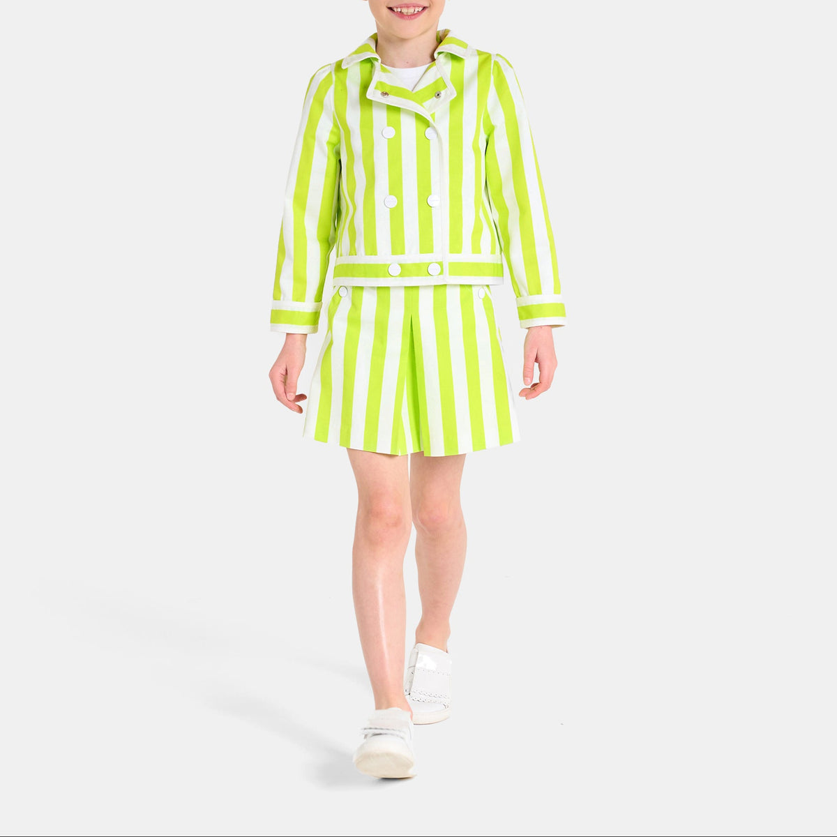 Veste - Blanc/Vert - Fille