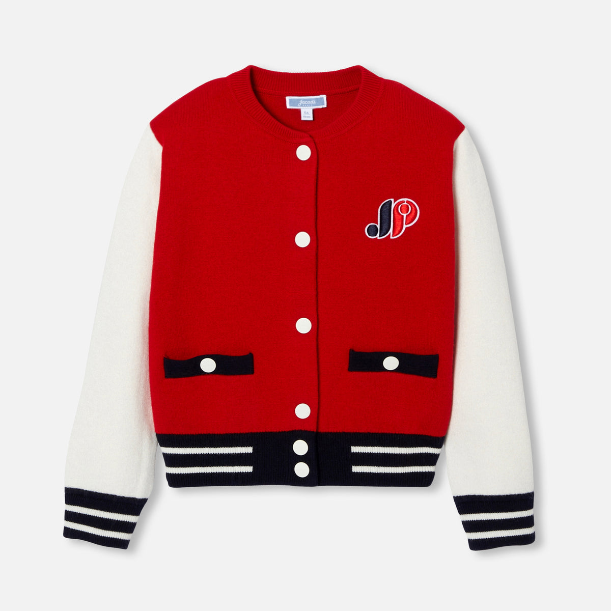 Pull Fermes Dvt - Rouge/Multico - Fille