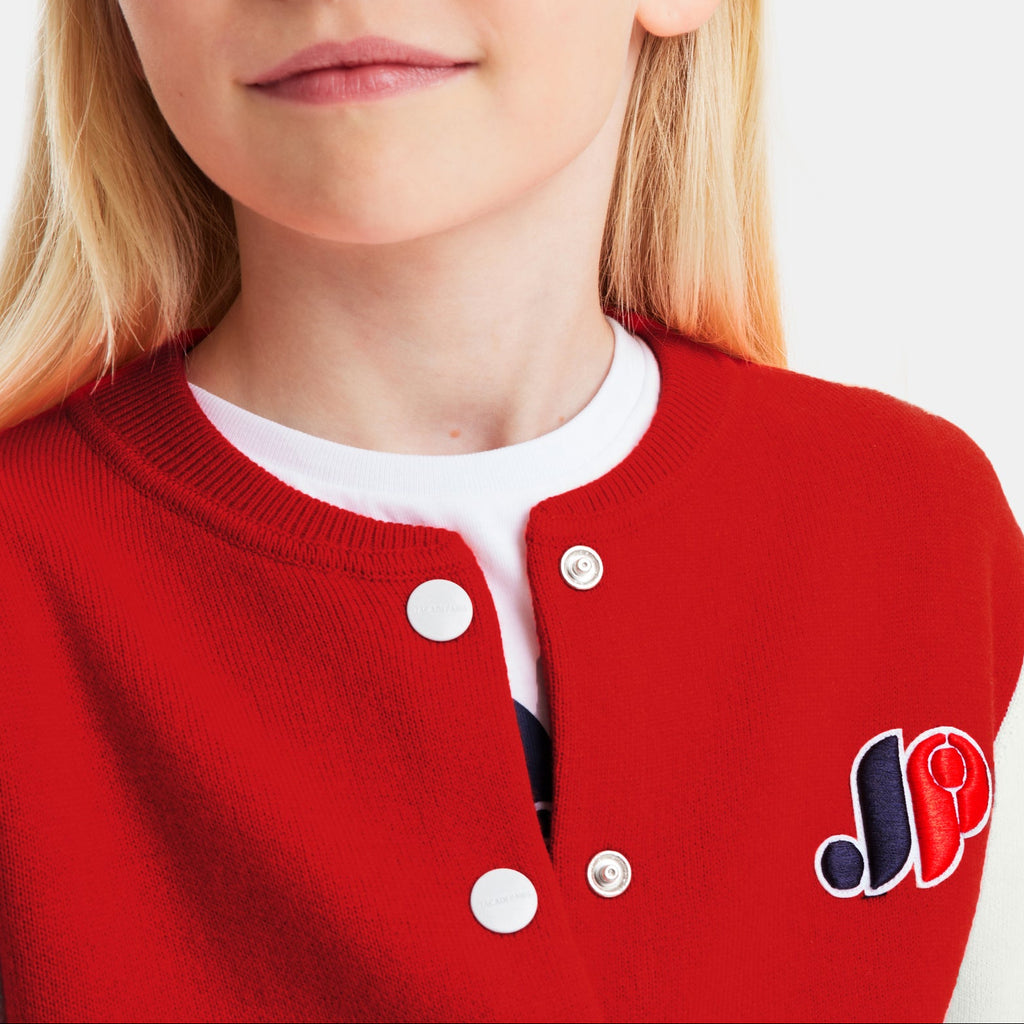 Pull Fermes Dvt - Rouge/Multico - Fille