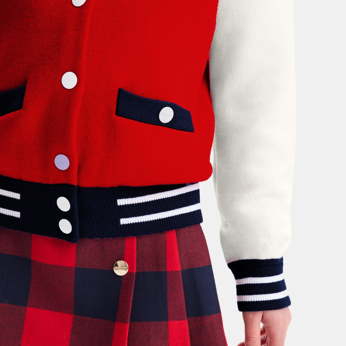 Pull Fermes Dvt - Rouge/Multico - Fille