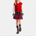 Pull Fermes Dvt - Rouge/Multico - Fille
