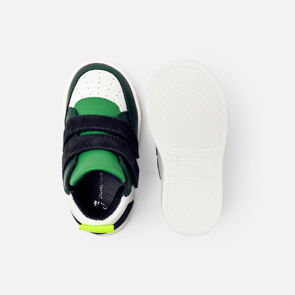 Tennis - Blanc/Vert - Garçon
