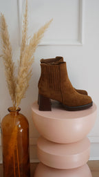 Aurore Camel Ankle Boots
