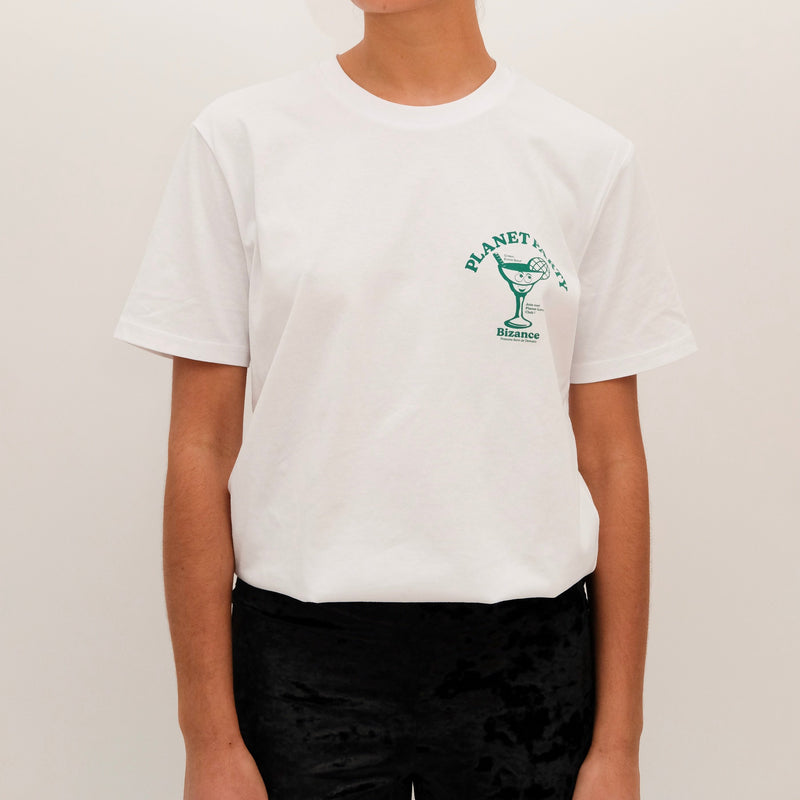 T-Shirt Gary - Blanc/Vert