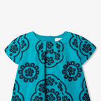 Robe Avec Manches - Bleu Turquoise - Fille