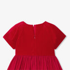 Robe Avec Manches - Rouge - Fille