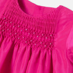 Robe Avec Manches - Rose Bengale - Fille