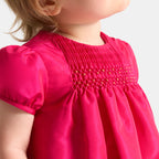 Robe Avec Manches - Rose Bengale - Fille