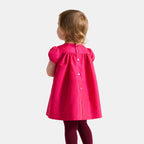 Robe Avec Manches - Rose Bengale - Fille