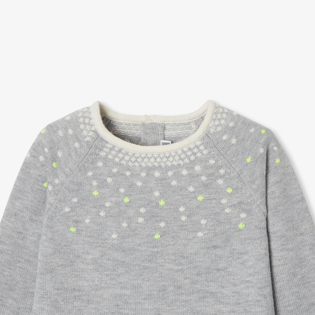 Robe Avec Manches - Gris Chine Clair - Fille