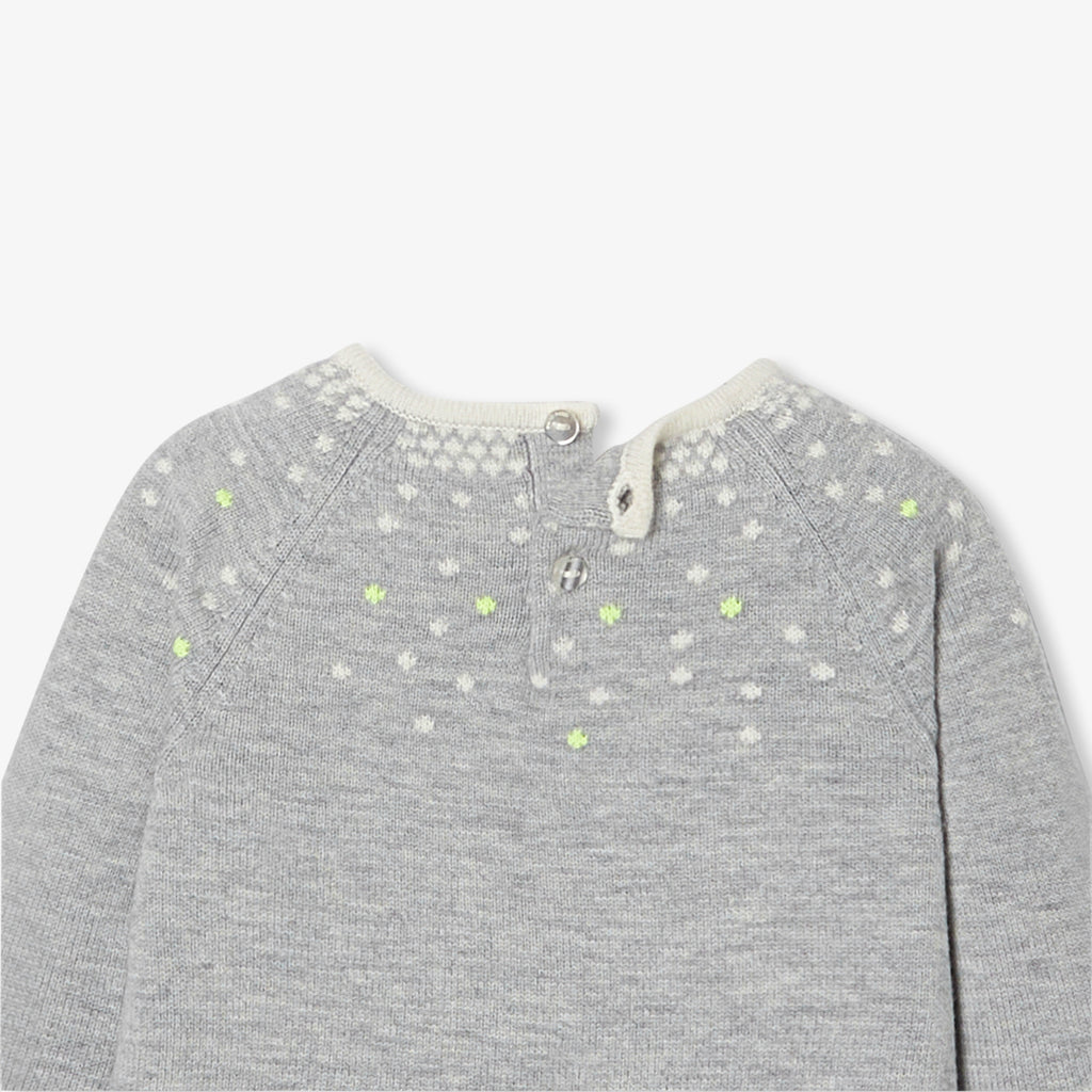 Robe Avec Manches - Gris Chine Clair - Fille