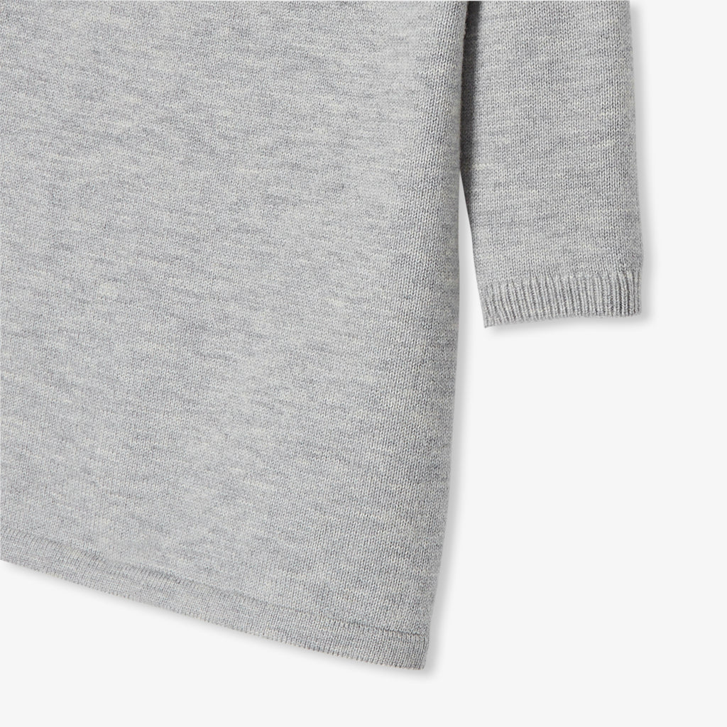Robe Avec Manches - Gris Chine Clair - Fille