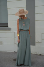 Ensemble Jupe/Top Elize - Kaki
