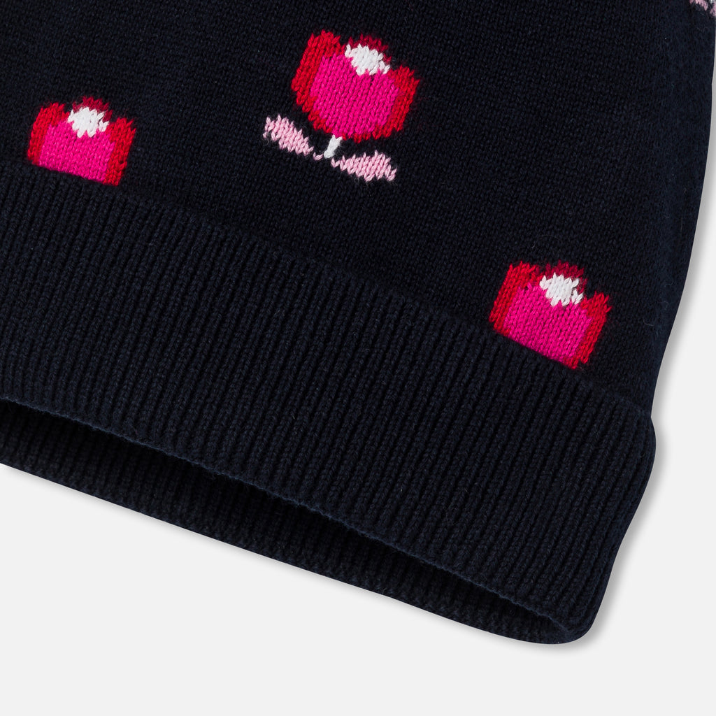 Bonnet - Marine/Multico - Fille