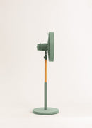 Air Stand Wood - Ventilateur Sur Pied Réglable Oscillant De Style Rétro 50 W - Hauteur Réglable - Vert Sauge