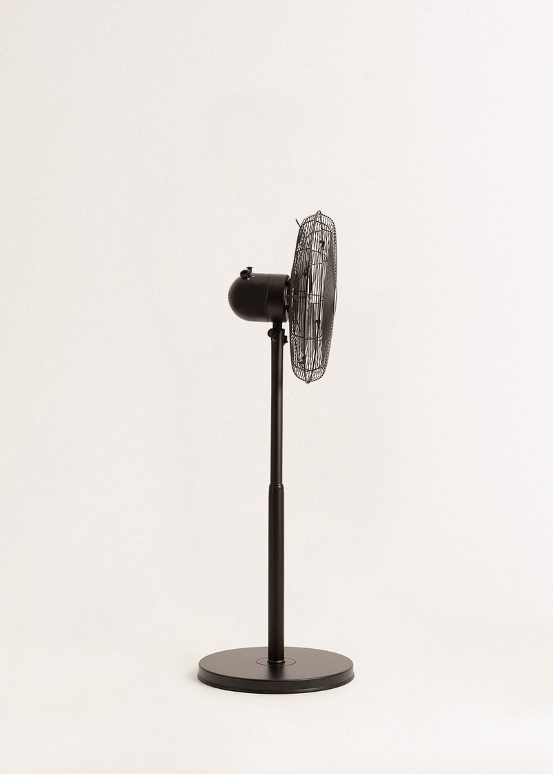 Air Stand Easy - Ventilador de pedestal ajustable oscilante de 50 W - Negro