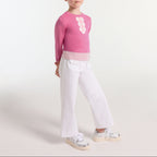 Pull Avec Manches - Rose Petale - Fille