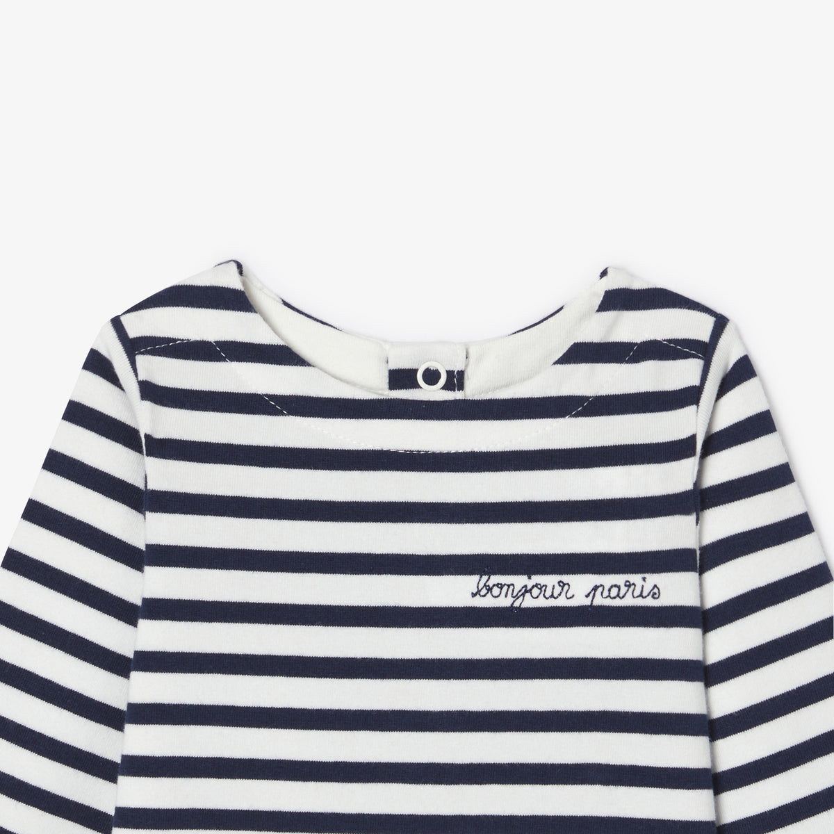 Body Dessus M.Longues - Blanc/Bleu - Garçon