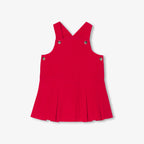 Robe Chasuble/ Ss Mches - Coquelicot - Fille